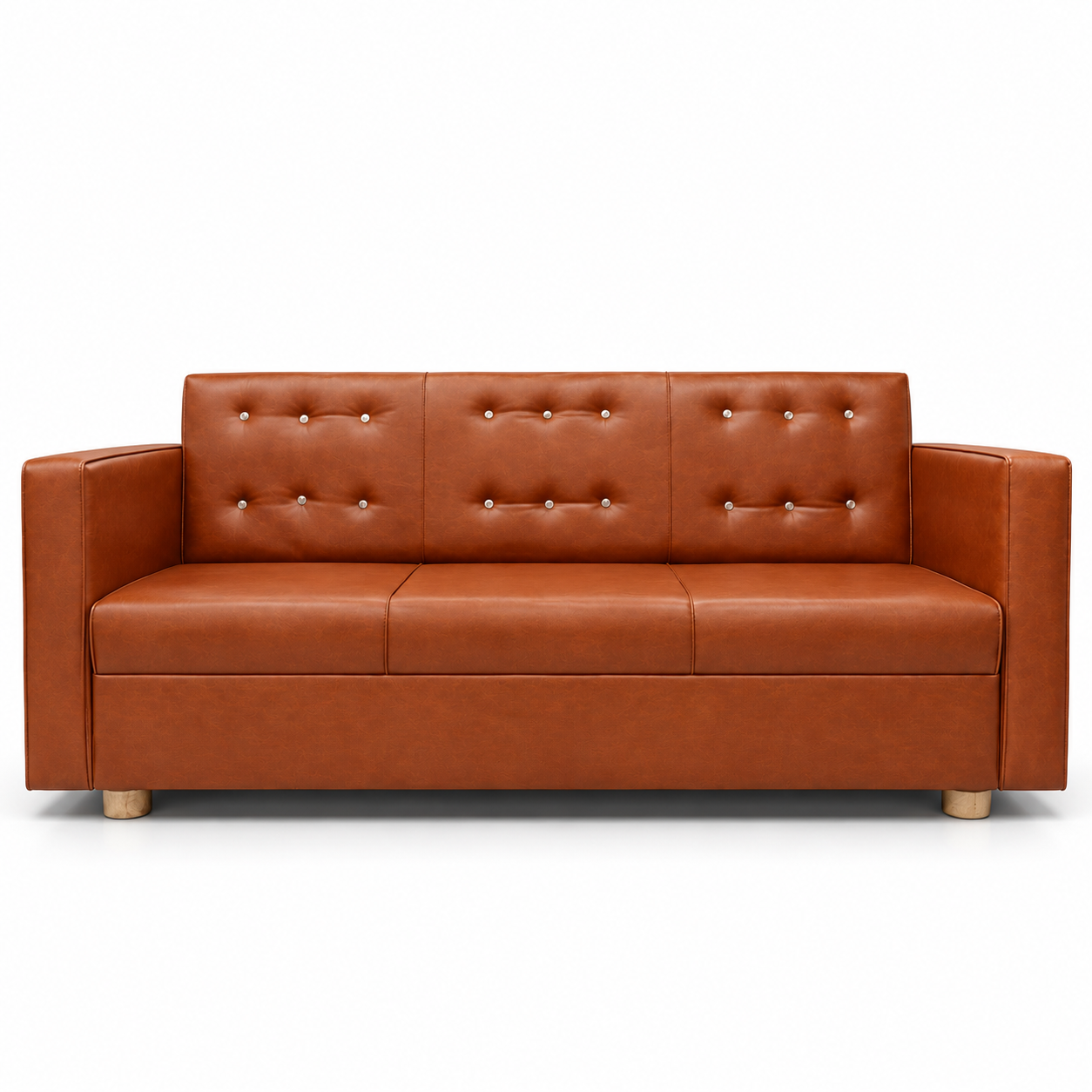 MSK REXORA™ Premium 3-Seater Rexine Sofa।