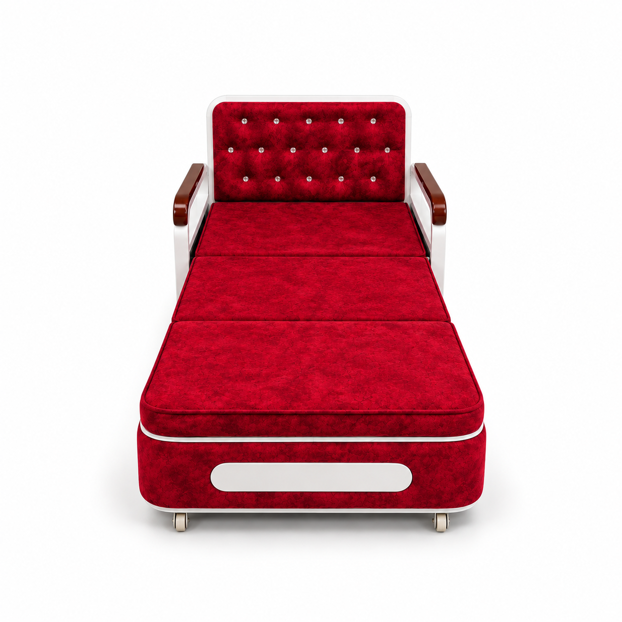 MSK RUBIVEL™ 3-in-1 Velvet Sofa Cum Bed - Image 3