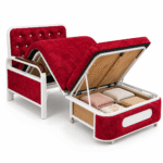 MSK RUBIVEL™ 3-in-1 Velvet Sofa Cum Bed