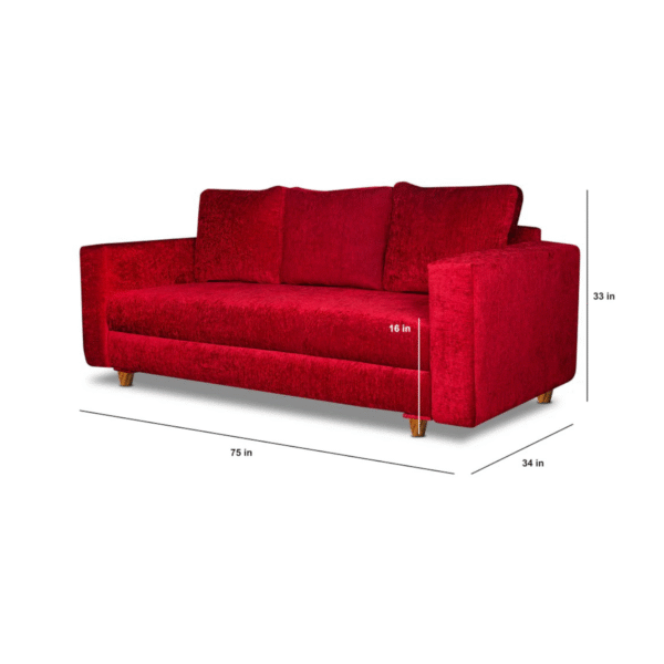 Velvet Sofa - Image 4