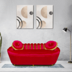 Elegant Velvet Sofa