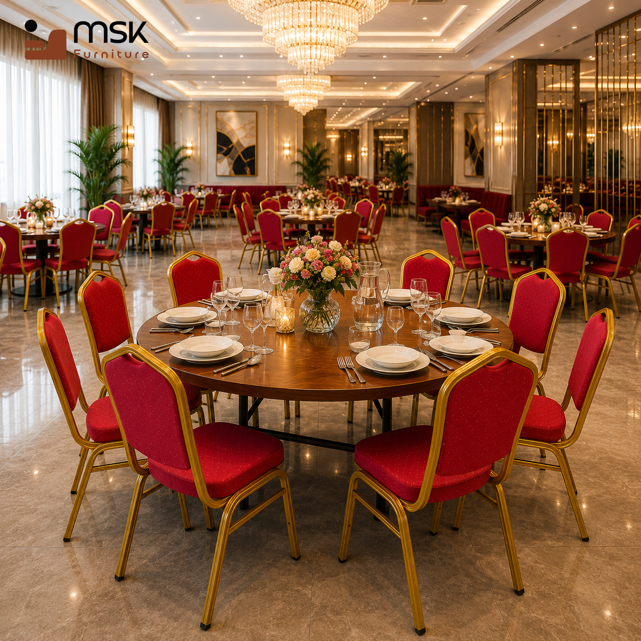MSK AURELIA™ Premium Velvet Banquet Chair - Image 3