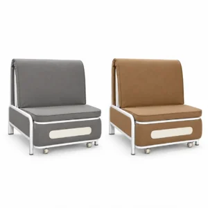 Leather Sofa Cum Bed with Storage