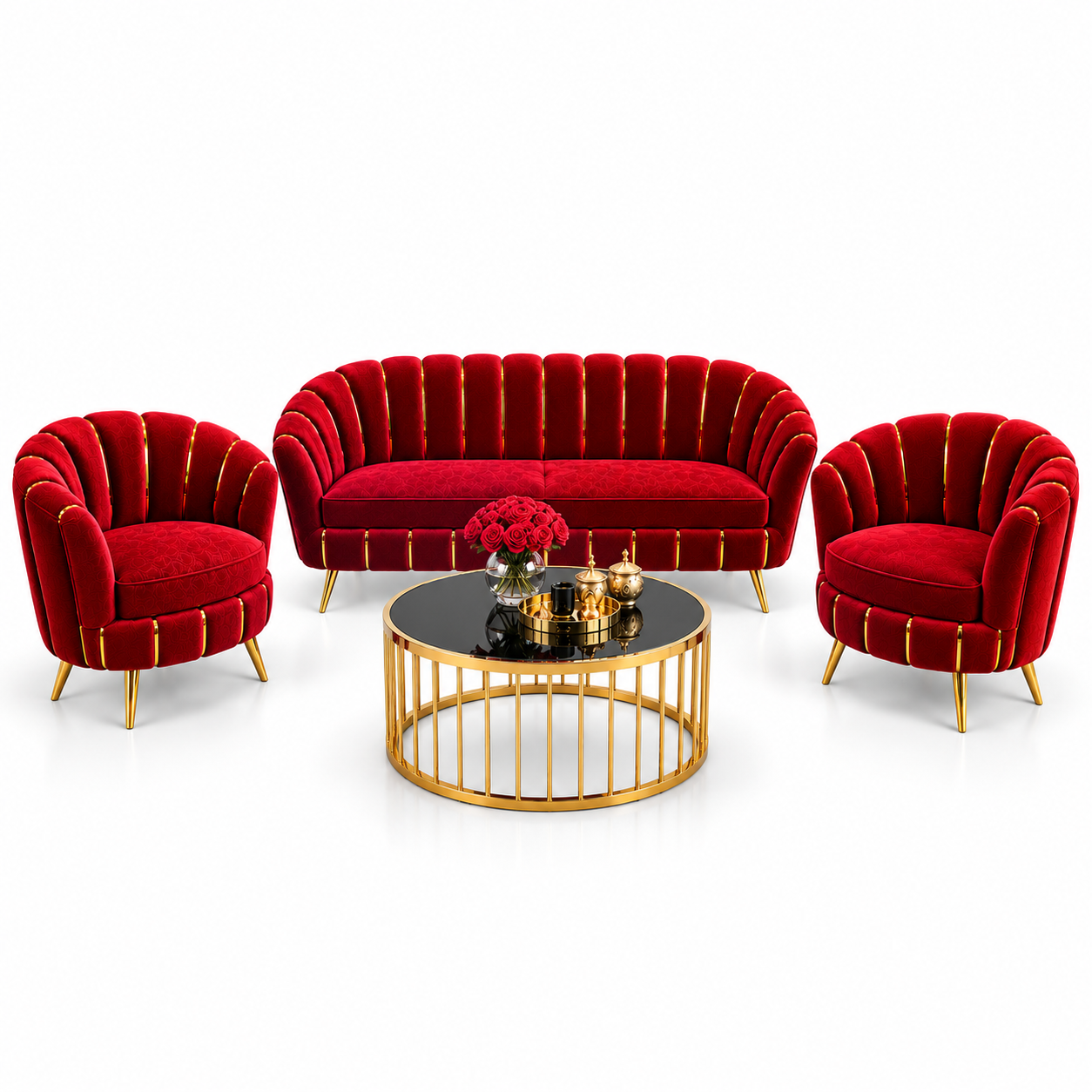 MSK ROYELLA™ Premium Velvet Accent Sofa - Image 2